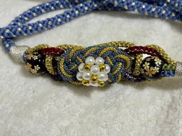 일본풍 뜨개질 오비 고정 띠 태슬 포함