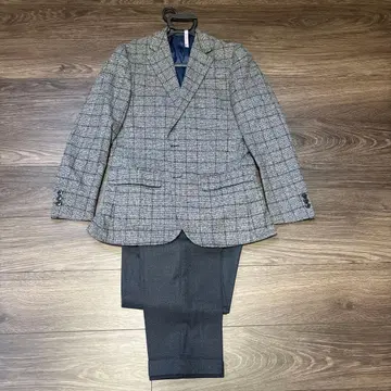 TRANS CONTINENTS 체크 무늬 비즈니스 자켓