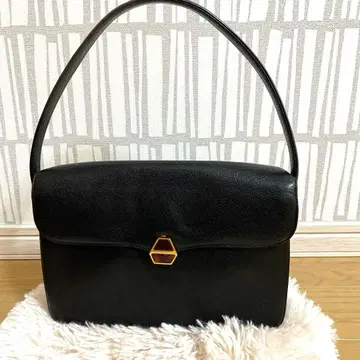 MORABITO 블랙 가죽 핸드백