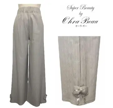 Super Beauty 와이드 팬츠 그레이 베이지 42 택 포함 새상품