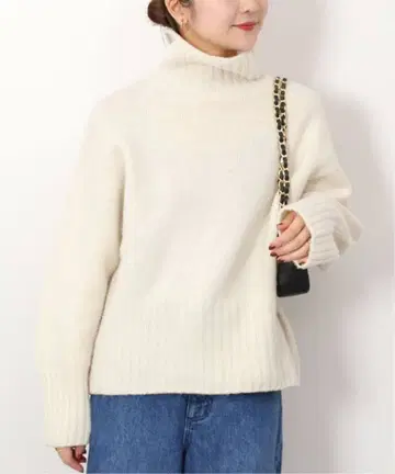 슬로브 이에나 파인 울 뉴앙스 터틀 풀오버