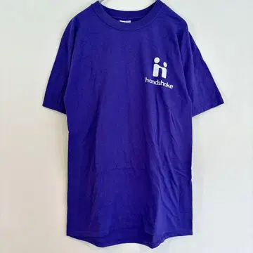 PORT&COMPANY 핸드셰이크 티셔츠 S 사이즈 보라색 캐주얼