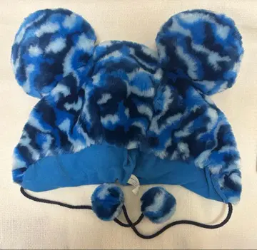 디즈니 팬캡 파랑 카모 패턴 레오파드 무늬