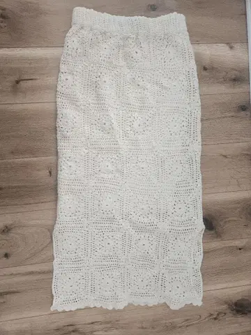 relume 크로 셰 뜨개질 롱 스커트