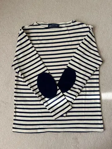 SAINT JAMES 엘보 패치 [에크루 x 네이비]