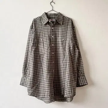 Spick & Span 코튼 보일 체크 셔츠 24SS