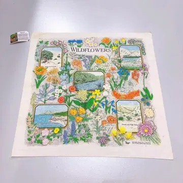 80s 야생화 반다나 USA제
