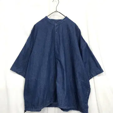 Kelen : FAUNA 벌룬 데님 셔츠 42 인디고