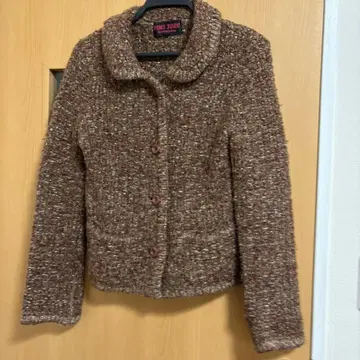 YURI TORII 브라운 니트 자켓 M 사이즈