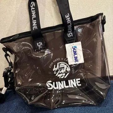 새상품 선라인 투명 비닐 백 블랙