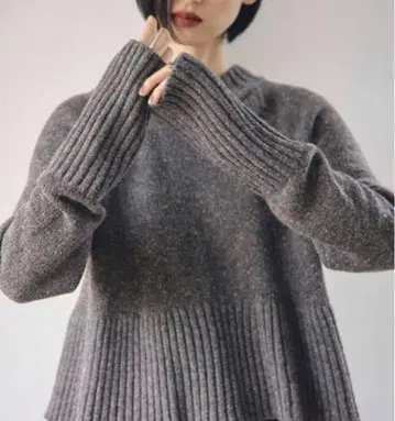 todayful frill hem knit