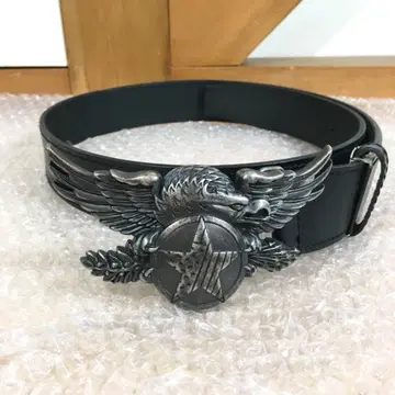 이글 버클 가죽 벨트 KATHARINE HAMNETT