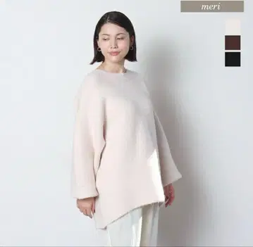 meri 루즈 니트 핑크
