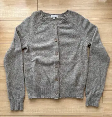 마가렛호웰 울 크루넥 가디건 브라운