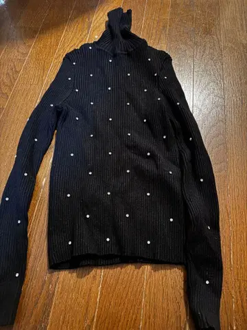 ZARA, 큐빅 터틀넥 스웨터 L