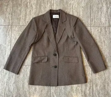 FRAY I.D 체크 무늬 테일러드 자켓