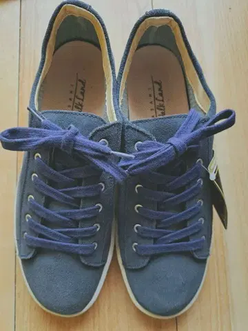 고어텍스 방수 스니커즈 네이비 스웨이드 23.5cm 미사용