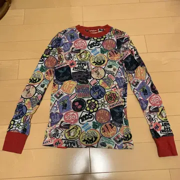 hysteric glamour 그래픽 프린트 긴팔 T셔츠