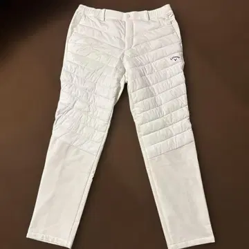 새상품급 Callaway 퀼팅 화이트 팬츠 3L