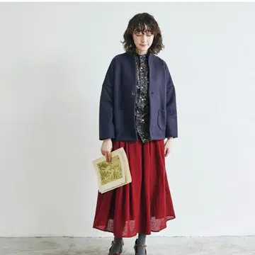 미사용 새상품 NARU  니트 멜톤 자켓 650930