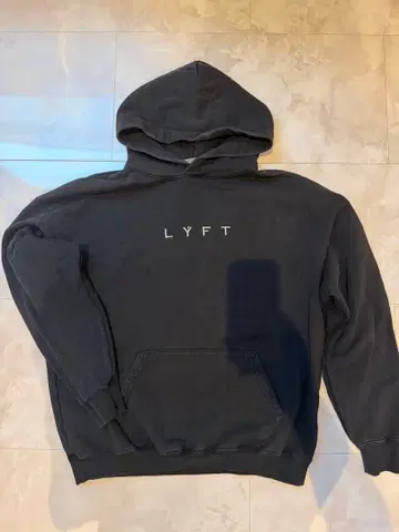 LYFT 후드 부착 맨투맨 블랙 M