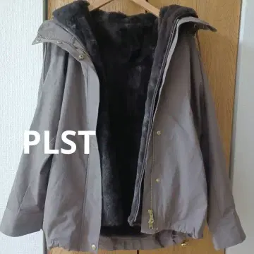 플리스 안쪽 후드 부착 브라운 마운틴 후드티 3way