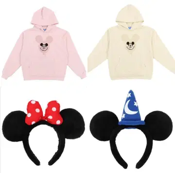 미키 벌룬 후드티 & 머리띠 세트