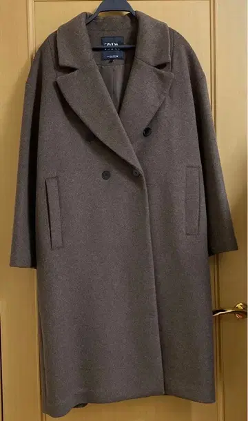[ ZARA ] 새상품급 울 롱 코트 브라운 사이즈 L
