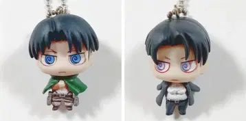 진격의 거인 치비 캐릭터 마스코트 (리바이 2개 세트) 피규어 마스코트