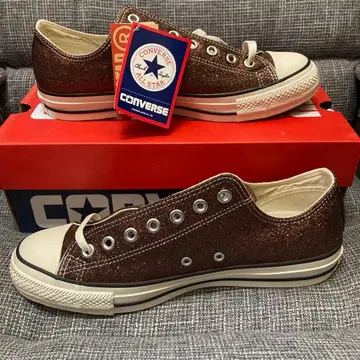 CONVERSE ALL STAR OX 브라운 글리터 로우컷