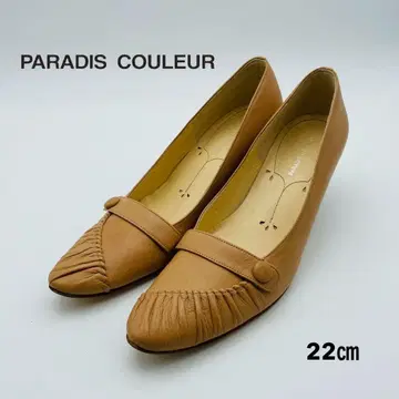 [ 미사용 ] PARADIS COULEUR 프릴 디자인 펌프스 22cm