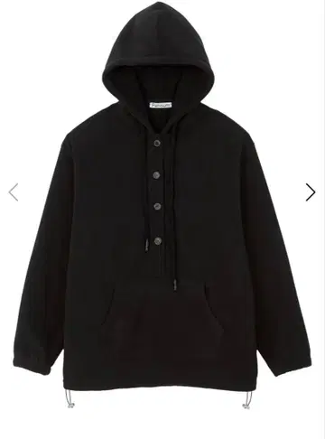 Pahisum OVERSIZED BUTTON FLEECE HOODIE