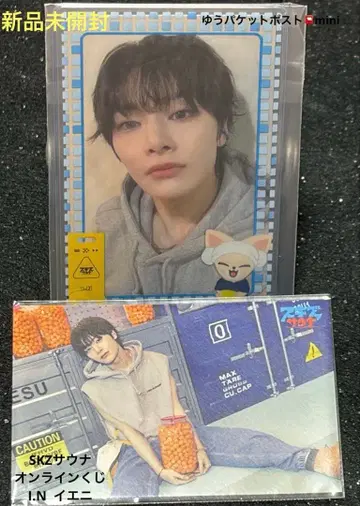 SKZ 사우나 온라인 복권 사진 카드 슬리브 세트 아이엔 I.N