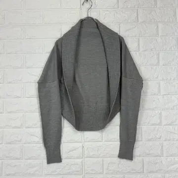 [BOSCH] M 상당 그레이 볼레로 가디건 울 100 봄/가을