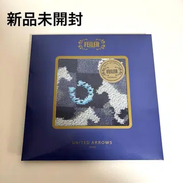 페이 유나이티드 애로우즈 콜라보 프린트 호스 손수건 네이비