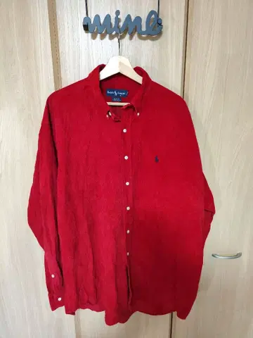 [컨디션 최상] 랄프 로렌 코듀로이 버튼 다운 셔츠 XL