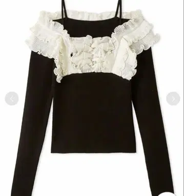 SNIDEL 플리츠 도킹 풀오버 니트