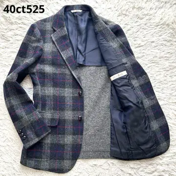 [ 컨디션 최상 ] 40ct525 테일러드 자켓 싸개 버튼 체크