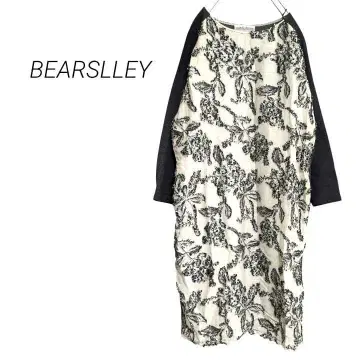 레어 [ 비어즐리 ] 자카드 말 원피스 꽃무늬 롱 원피스 절개 자수 F