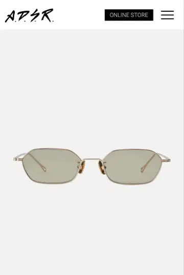 ADSR JASON 골드 아이웨어 브라운 렌즈