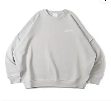 BLESS U 로고 맨투맨 그레이 M 카츠키 군 착용 완판