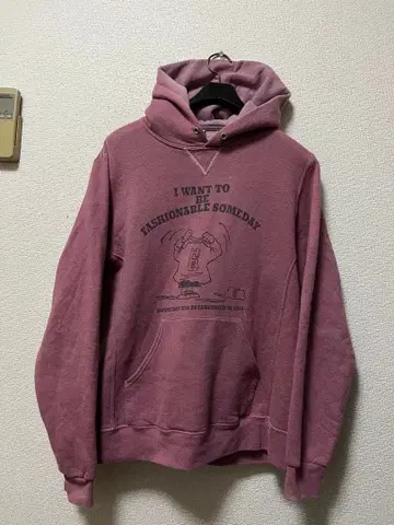 오네스트 보이 스누피 후드 맨투맨 /M 애쉬 핑크 스트레치