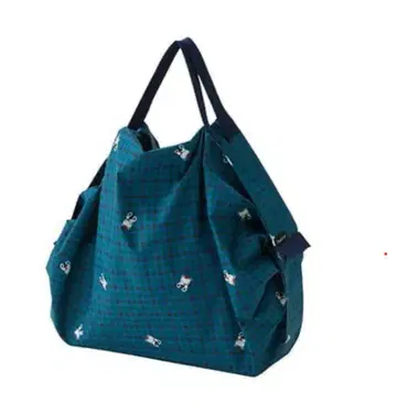 파밀리아 에코백 네이비 체크 S 사이즈 슈파트