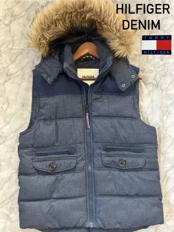 HILFIGER DENIM 남성용 후드 부착 베스트