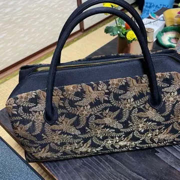 화장백 블랙 골드 직조