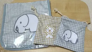 다이토 복권 미피 제일복권 B상 자수 토트백 코끼리 복조리 파우치