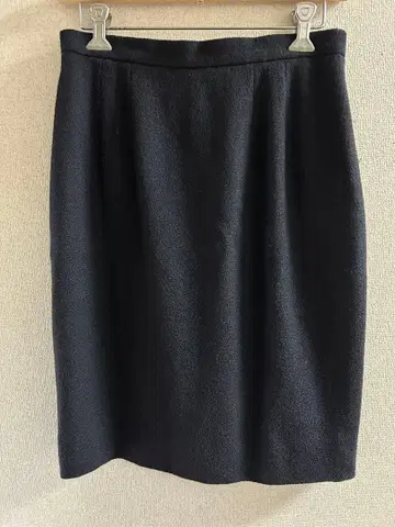 칼 라거펠트 스커트 무릎 기장 울 100 블랙 고급