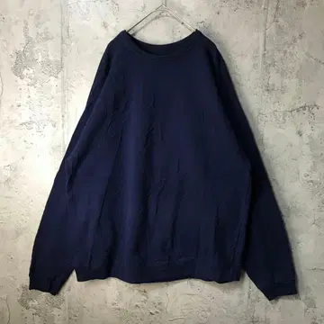 B853 구제 의류 트레이닝복 맨투맨 네이비 무지 90s Y2K