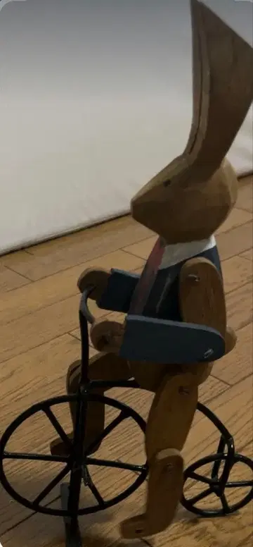 목조 토끼 입상 앤티크품