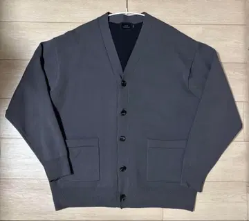 [ SLICK ] 스릭 더블 에어 니트 가디건 그레이 사이즈 1